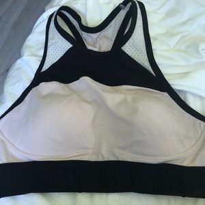 Pink/ VS sports bra